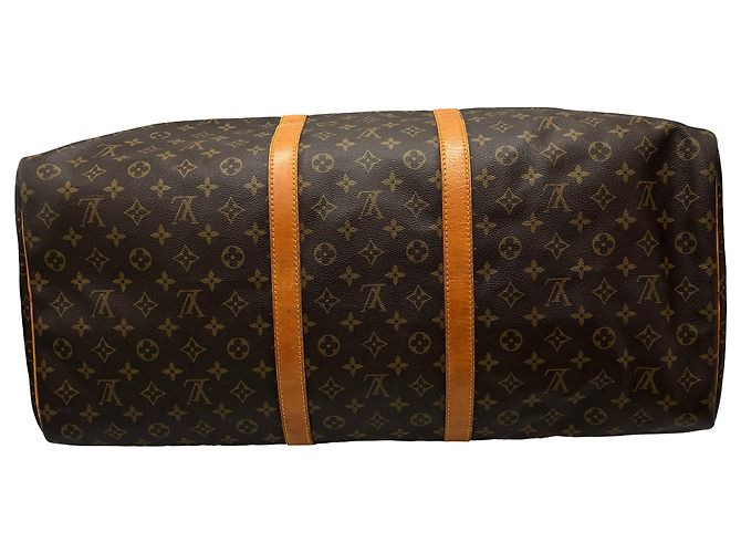 Louis Vuitton Keepall Monogram Canvas 60 Marrone - vista 3