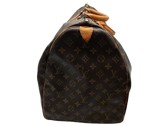 Louis Vuitton Keepall Monogram Canvas 60 Marrone - vista 4