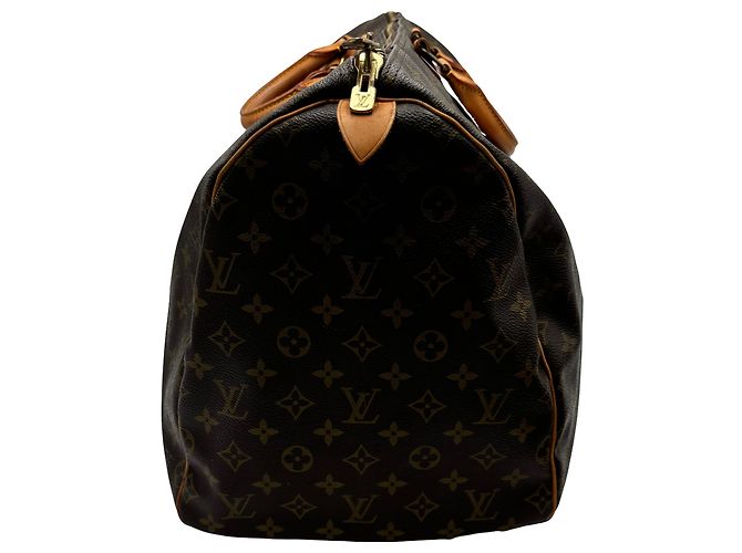Louis Vuitton Keepall Canvas 55 Marrone - vista 4