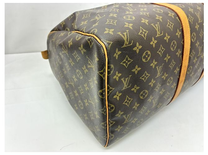 Louis Vuitton Keepall Canvas 55 Marrone - vista 6