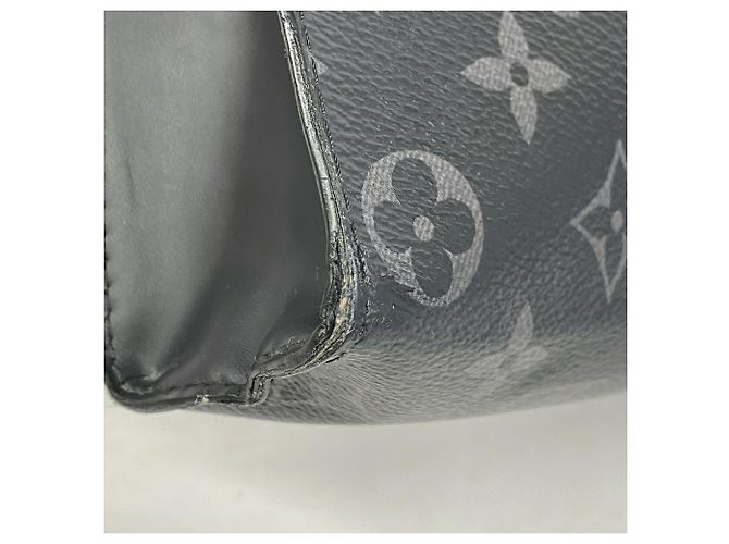 Louis Vuitton Monogram Eclipse Pochette Voyage MM Clutch Bag Schwarz - Ansicht 6