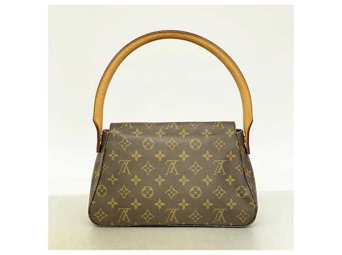 Borsa a tracolla Mini Looping Monogram Louis Vuitton Marrone - vista 10