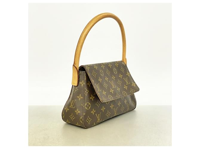 Borsa a tracolla Mini Looping Monogram Louis Vuitton Marrone - vista 2