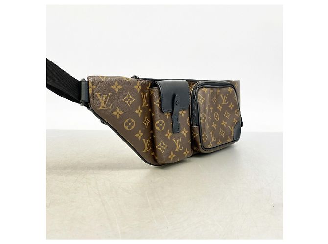 Sac banane Louis Vuitton Monogram Macassar Christopher Marron - vue 2