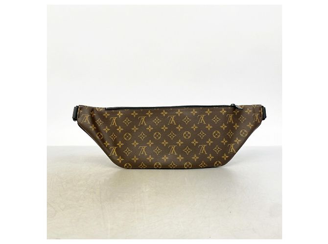 Sac banane Louis Vuitton Monogram Macassar Christopher Marron - vue 9