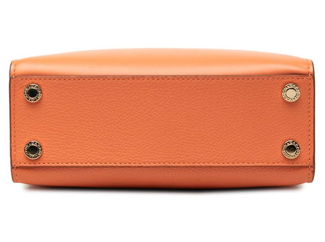 Bulgari Borsa Bvlgari in pelle arancione - vista 3