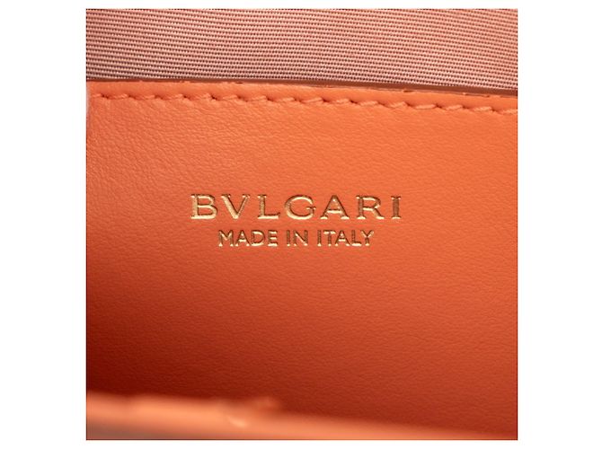Bulgari Borsa Bvlgari in pelle arancione - vista 5