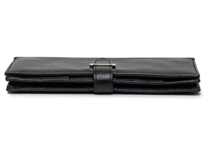 Hermès Cartera larga Hermes Bearn Soufflé Negro - vista 3