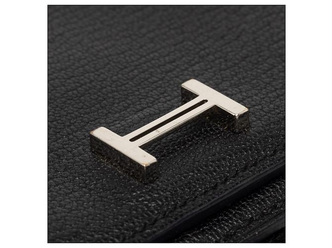 Hermès Cartera larga Hermes Bearn Soufflé Negro - vista 4