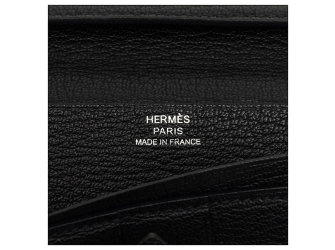 Hermès Cartera larga Hermes Bearn Soufflé Negro - vista 7