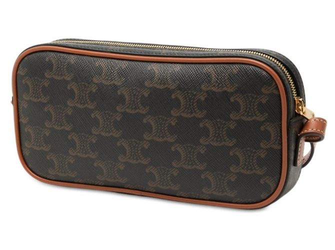 Céline Celine Triomphe Cuile Schultertasche Braun - Ansicht 2