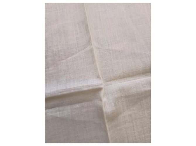 Céline Pañuelo de seda CELINE con motivo de cadena Beige Gold hardware - vista 10