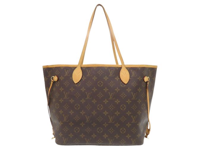 Borsa Tote Louis Vuitton Neverfull MM Monogram Marrone Monogramma - vista 2