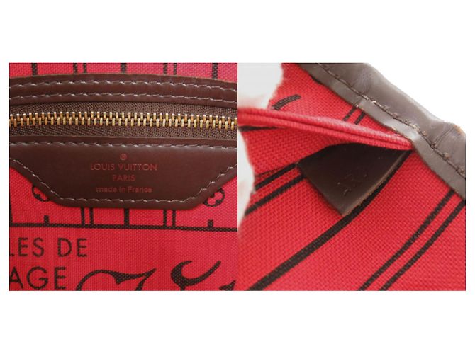 Borsa Tote Louis Vuitton Neverfull PM Damier Fuschia Damier ebene - vista 10
