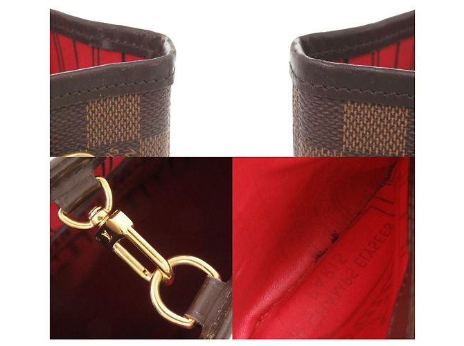 Borsa Tote Louis Vuitton Neverfull PM Damier Fuschia Damier ebene - vista 9
