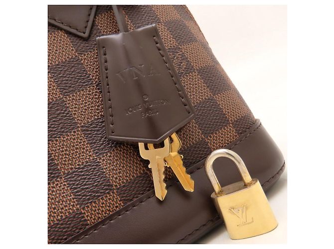 Borsa Louis Vuitton Damier Alma BB Damier ebene - vista 13