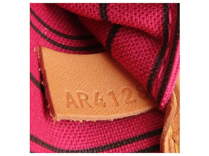 Borsa Tote Louis Vuitton Monogram Neverfull PM Marrone Fuschia - vista 10