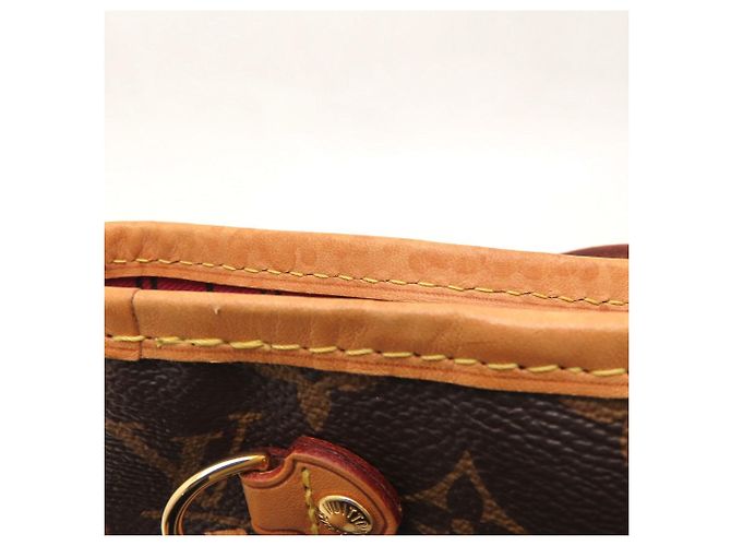 Borsa Tote Louis Vuitton Monogram Neverfull PM Marrone Fuschia - vista 25