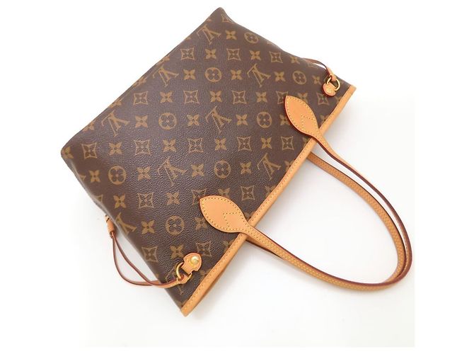 Borsa Tote Louis Vuitton Monogram Neverfull PM Marrone Fuschia - vista 5