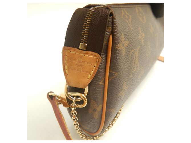 Borsa a tracolla Louis Vuitton Monogram Eva Marrone - vista 10