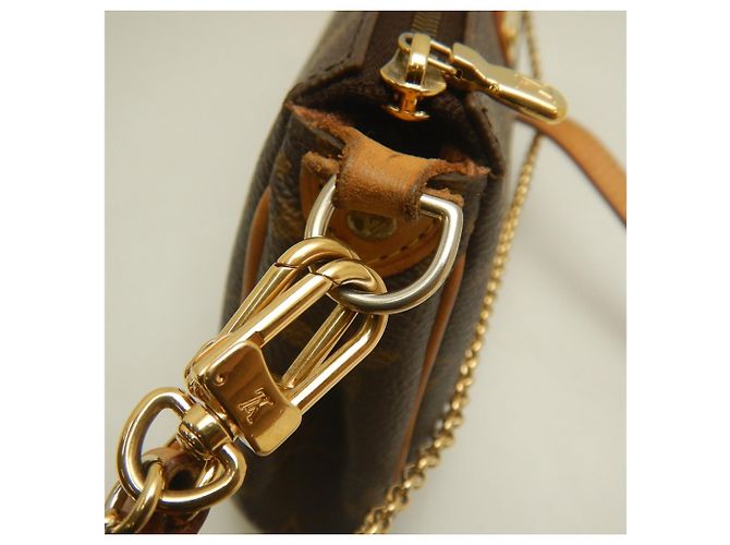 Borsa a tracolla Louis Vuitton Monogram Eva Marrone - vista 12