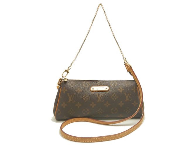 Borsa a tracolla Louis Vuitton Monogram Eva Marrone - vista 2
