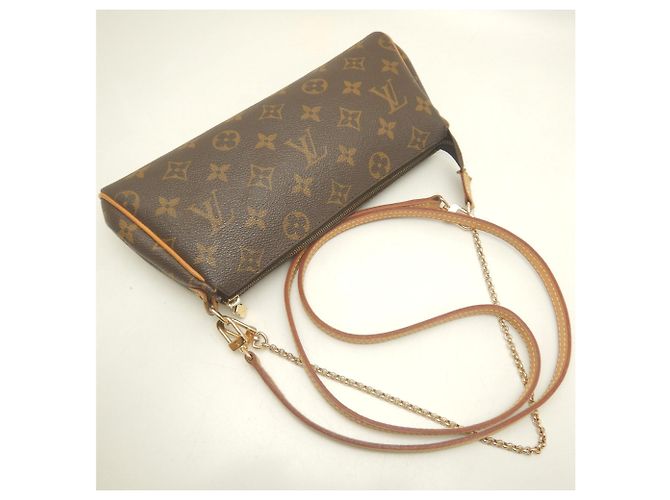 Borsa a tracolla Louis Vuitton Monogram Eva Marrone - vista 3