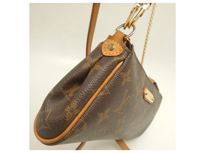 Borsa a tracolla Louis Vuitton Monogram Eva Marrone - vista 5