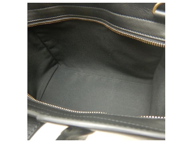 Borsa a mano Yves Saint Laurent Downtown Baby Nero Bianco - vista 16