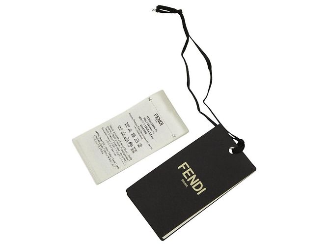 Sciarpa Fendi Rappie FF Logo Multicolore Beige - vista 8