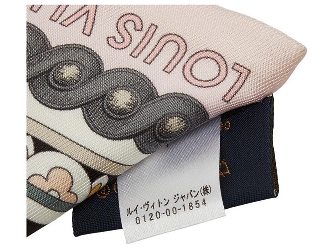 Foulard Louis Vuitton Monogram Bandeau Around the World Marrone Rosa Multicolore Monogramma - vista 5