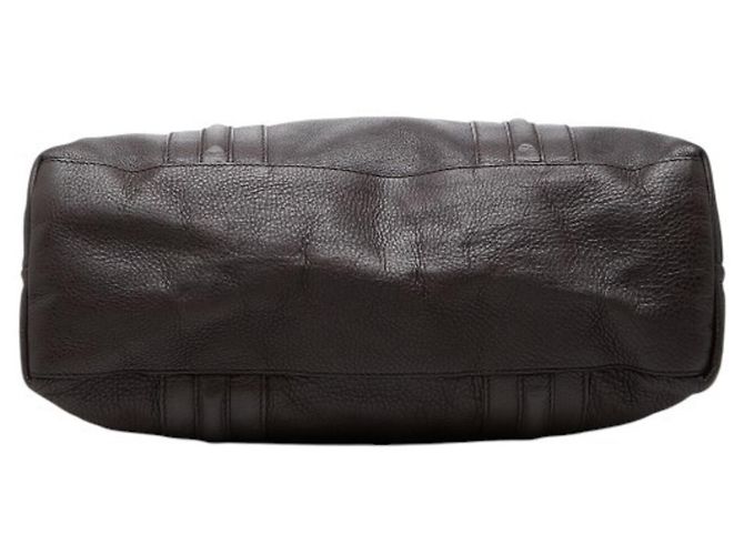Borsa Tote Gucci in pelle marrone - vista 3
