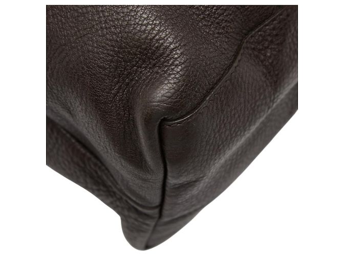 Borsa Tote Gucci in pelle marrone - vista 5