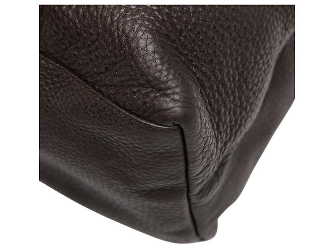 Borsa Tote Gucci in pelle marrone - vista 6