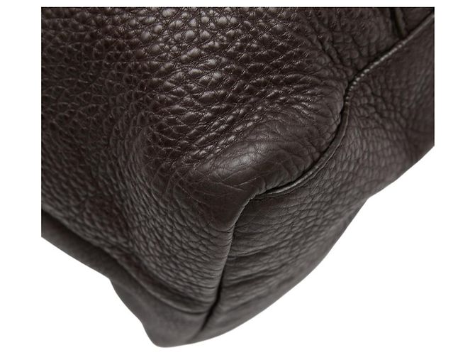 Borsa Tote Gucci in pelle marrone - vista 7