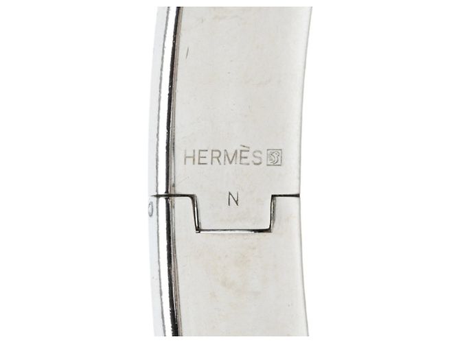 Hermès Bracciale smaltato Hermes Click H PM Argento Arancione - vista 4