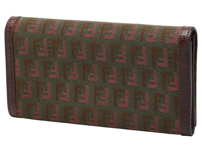 Fendi Zucca langes Portemonnaie Braun Khaki - Ansicht 2