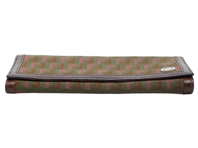 Fendi Zucca langes Portemonnaie Braun Khaki - Ansicht 3