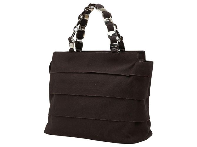 Bolsa Salvatore Ferragamo Vara Chain Castanho escuro - vista 2