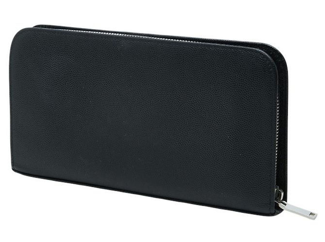 Saint Laurent Black Leather Long Wallet - view 2