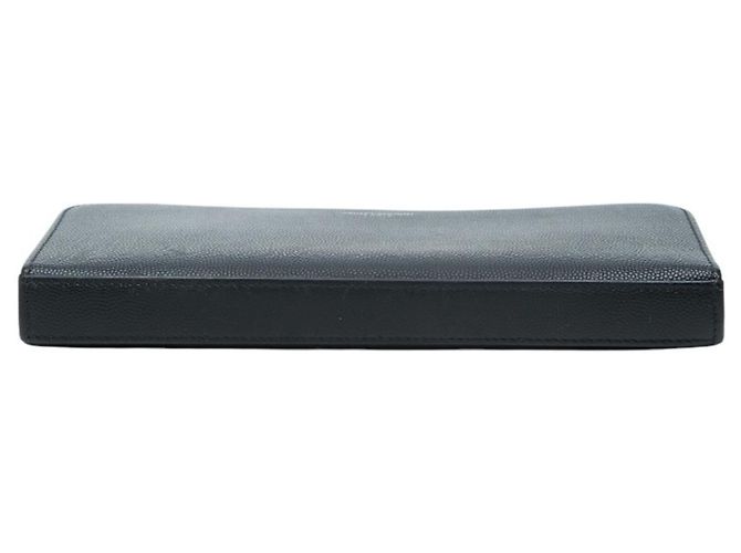 Saint Laurent Black Leather Long Wallet - view 3