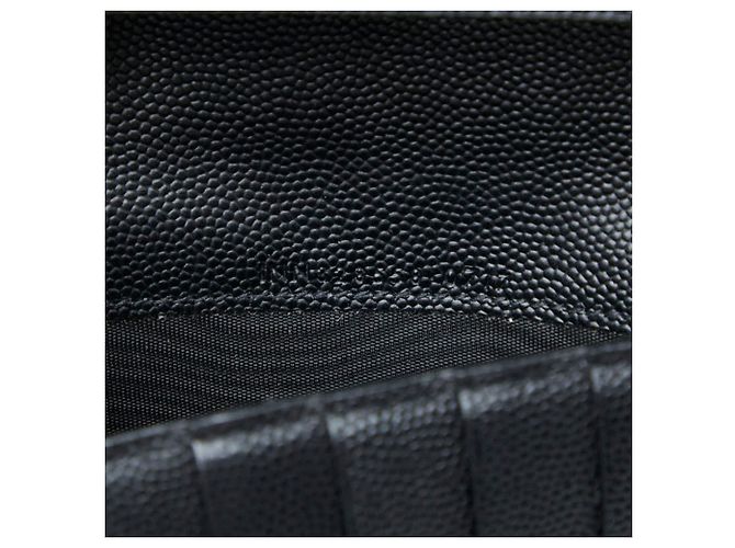 Saint Laurent Black Leather Long Wallet - view 8