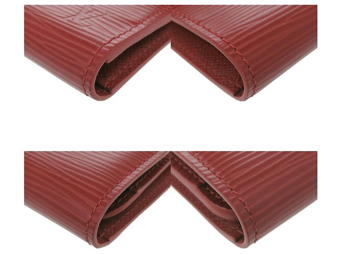 Louis Vuitton Portefeuille Eugenie Epi Red Long Wallet Rosso - vista 3
