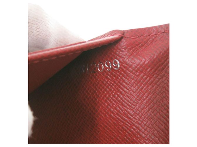 Louis Vuitton Portefeuille Eugenie Epi Red Long Wallet Rosso - vista 9