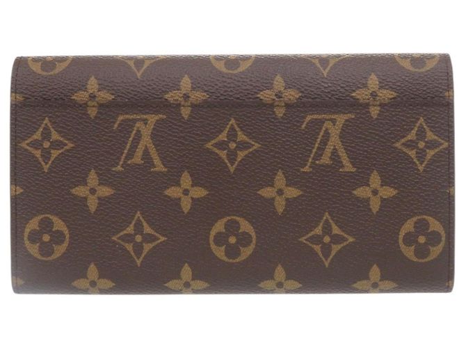 Louis Vuitton Portefeuille Sarah Monogram Long Wallet Marrone Monogramma - vista 3