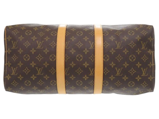 Borsa Boston Louis Vuitton Keepall 45 Monogram Marrone Monogramma - vista 3