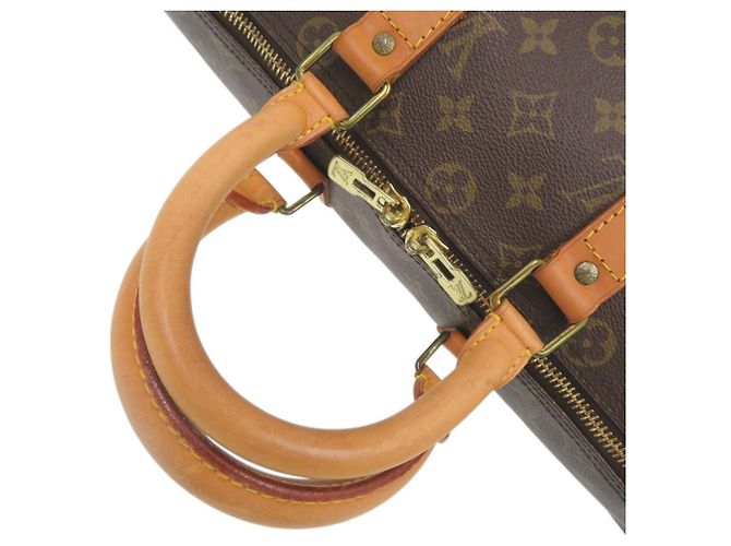 Louis Vuitton Keepall Bandoulière 45 Monogram Boston Bag Marrone Monogramma - vista 6