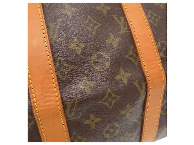 Louis Vuitton Keepall Bandoulière 45 Monogram Boston Bag Marrone Monogramma - vista 8