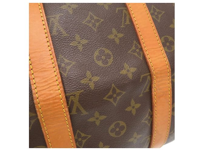 Louis Vuitton Keepall Bandoulière 45 Monogram Boston Bag Marrone Monogramma - vista 9