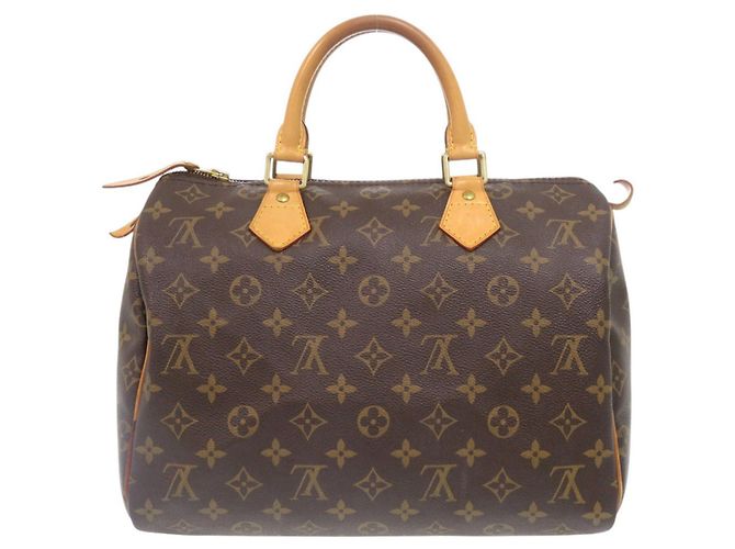 Borsa Louis Vuitton Speedy 30 Monogram Marrone Monogramma - vista 2